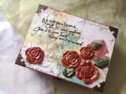 Skrzynka na biżuterię, pierścionki, zegarki, na prezent, złocenia