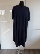 Granatowa luźna sukienka Cos rozmiar L