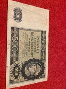 Banknot "Góral" 500 zł 1940 r. – Generalne Gubernatorstwo - Seria A