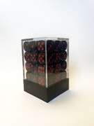 Zestaw 36 kostek k6 d6 w pudełku 12mm czarne