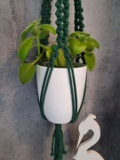 Kwietnik wiszący # 13, h 80, wewn/zewn. Makrama.