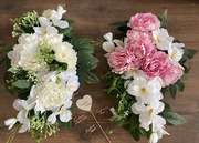 Kompozycja stroik na grób cmentarz krzyż Kochanej Mamie Kochamy-Pamiętamy …