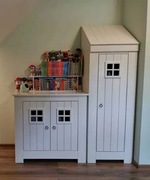 Meble dziecięce drewniane sosnowe białe PINIO - stan idealny !!!