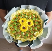 Piękny wiosenny bukiet! Cukierki i słoneczniki!