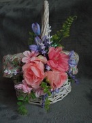 Kosz wielkanocny, kosz wiklinowy do święcenia 