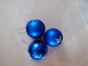 Bombki choinkowe 3 szt 4 cm