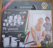 Zestaw eleganckich nowych garnków Kavaggio