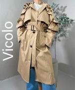 Włoski płaszcz Vicolo trencz rozmiar S beżowy