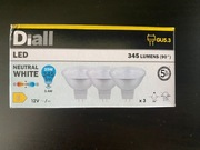 Żarówka LED Diall MR16 GU5,3 345 lm 4000 K 3 szt.