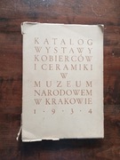 Katalog wystawy kobierców i ceramiki w Krakowie 1934 r.
