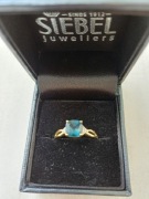 Siebel diamont 14k ilość kamieni 6 obwód palca 6,5 cm