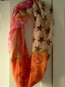 Apaszka komin 100% wiskoza gwiazdki paski kolorki