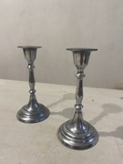 Świecznik 2 szt nierdzewne