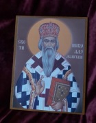 Piękna Ikona prawosławna Święty Mikołaj. 