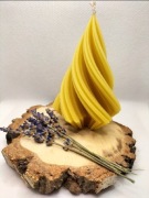 Świeca choinka z wosku pszczelego 