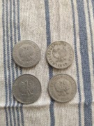 4 monety 1 zł z PRL-u