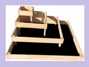 WARZYWNIAK KWIETNIK 4-Piętrowy Narożny 120x120x40