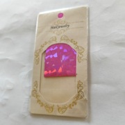 Folia holograficzna do paznokci różowa fioletowa 