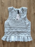 Nowy Ażurowy Top Szydełkowy H&M Divided, XS