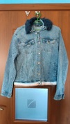 Kurtka jeansowa esmara 42 z odpinanym futerkiem