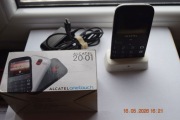 TELEFON ALCATEL 2001X DLA SENIORA, ŁADOWARKA i PODSTAWKA, SPRAWNY