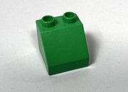 LEGO DUPLO Klocek Zielony Nachylenie 2 x 2 x 1.5 (45°) (6474 / 67199)