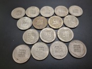 XXX PRL , 16 srebrnych monet , Mapki , srebro , mapka srebrna 200 złotych 