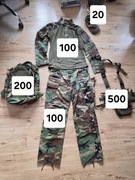 Zestaw mundurowy M81 US Woodland M - chest rig plecak bluza spodnie 