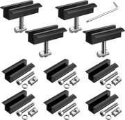 GETLITOOL zestaw 10 zacisków środkowych PV 30–42 mm, czarne