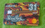 PIEKNA NOWA KARTA POLAND ROCK 31 MASTERCARD MBANK-UNIKAT