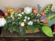 Kompozycja nagrobna + wkład do wazonu – elegancki zestaw