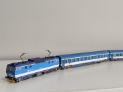 Lokomotywa 362 175-2 CD pociąg pasażerski koleje Czechy lokomotywa