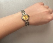 Zegarek vintage Geneva – srebrno-złoty, klasyczny design