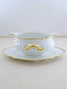 Sosjerka Rosenthal Sanssouci biała lata 30. złocenia reliefy