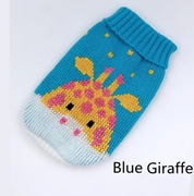 Sweter ubranie dla psa niebieski żyrafa golf XS