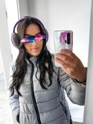 Nauszniki zima jesień fioletowe damskie 