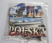 Magnes na lodówkę drewniany MDF POLSKA Katowice Spodek(17) 