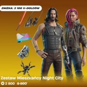 Fortnite Zestaw Cyberpunk 2077 Mieszkańcy Night City Skin Podarunek V-dolce