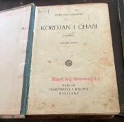Leon Kruczkowski KORDIAN I CHAM,nakład Gebethner i Wolff 1933r