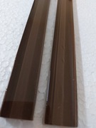 Listwa szklana 2,3x60cm kolor beż transparent