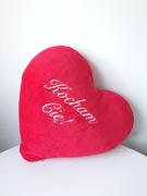 Czerwona poduszka „Kocham Cię” 50 cm