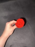 Ręcznie robione kwiaty – róże do palmy wielkanocnej – 10 szt.