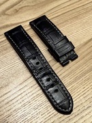 Pasek Panerai - oryginał 24 mm czarny krokodyl