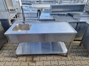 Zlew Gastronomiczny 1 Komorowy Z Blatem Roboczym Z Półką 150/60/85