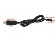 Kabel PRZETWORNICA DC-DC 2.1x5.5mm USB 5V w 9V 1A