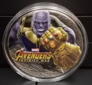 THANOS*AVENGERS:INFINITY WAR*DWIE UNCJE SREBRA*ANTIQUE FINISH-UNIKAT/C*2oz 