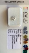 Diament naturalny brylant 0.57 Ct Kolor E I1 Certyfikat GWLAB