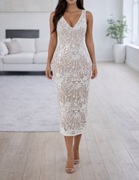 Obcisła sukienka cekinowa XS S Celiny 