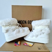 Moon Boot Ltrack Tube Faux-Fur biały White 