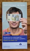 folder Poznajemy nowy banknot 5 Euro